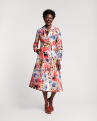 Lucille Wrap Dress - Super Bloom Dresses Frances Valentine