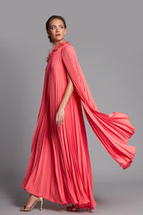 Pleated Loose Midi Dress