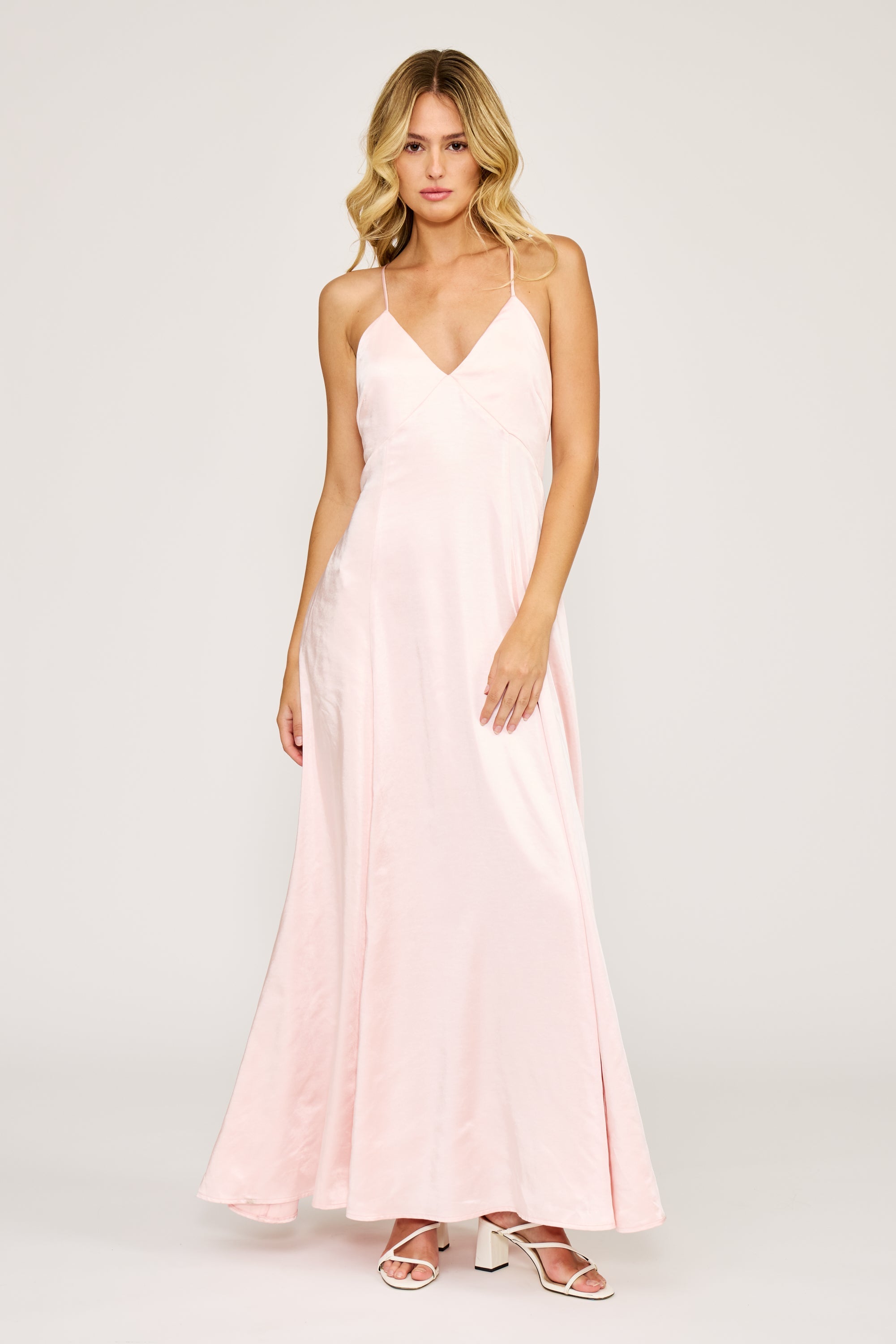 Lucy Paris-Luella Slip Dress - Pink