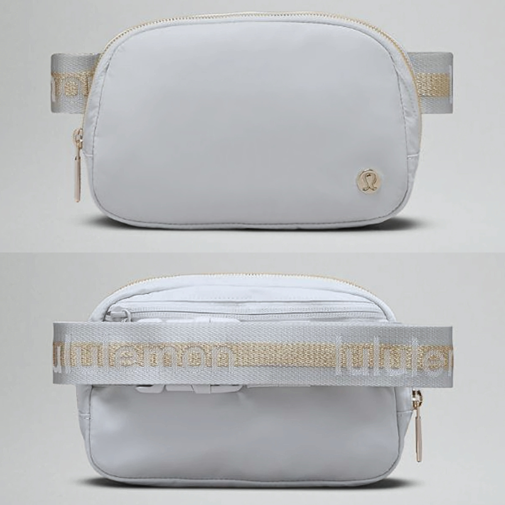 Lululemon Everywhere Wordmark Crossbody Belt Bag 1L - Gray/Gold