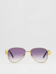Purple Gradient Aviator Sunglasses
