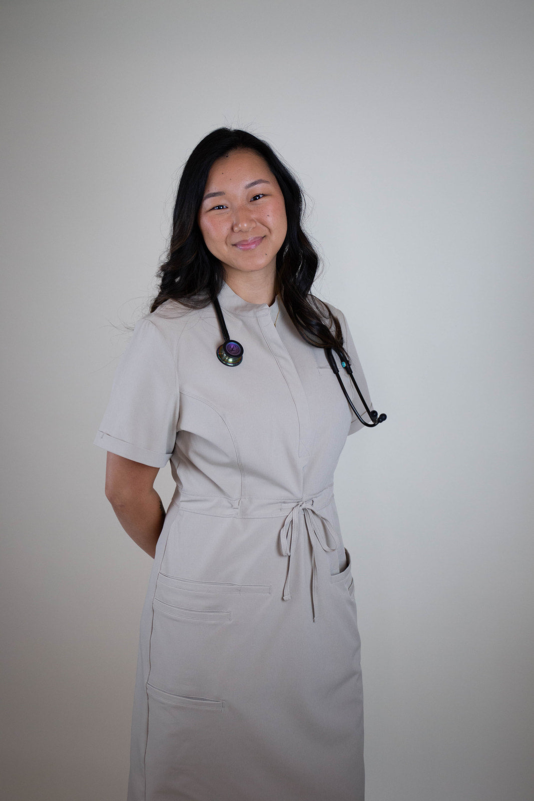 FINAL SALE - The Iconic Scrub Dress in the Original Collection | Khaki