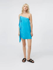 Misaki Reef – Asymmetric Silk Mini Dress | GAUGE81