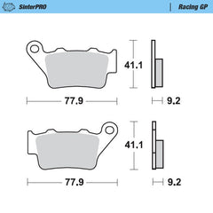 Pastiglie Moto Master Husqvarna TE 510 04-05 posteriori GP