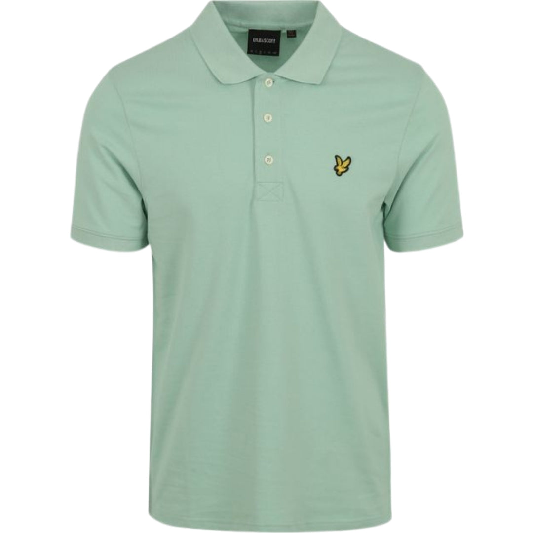 Lyle Scott Light Green Plain Polo Shirt - Style Centre Wholesale