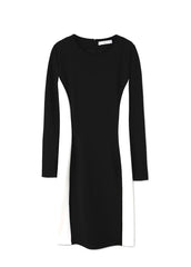 Mango bicolor dress Black and white