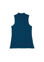 Mariposa Mock Neck Tank - Deep Indigo