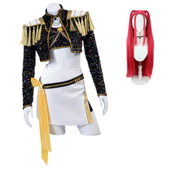 Mira Golden Kpop Demon Hunters Cosplay Black Dance Outfit Halloween Costume Foyacos