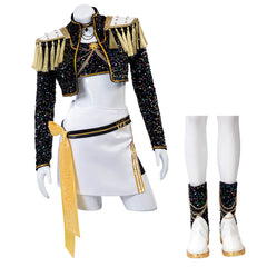 Mira Golden Kpop Demon Hunters Cosplay Black Dance Outfit Halloween Costume Foyacos