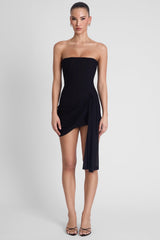 Mira Mesh Corset Dress - Black