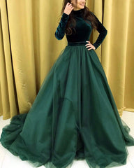 Long-Sleeves-Prom-Dresses-Ball-Gowns-High-Neck-Evening-Gowns