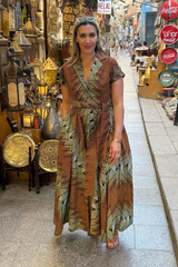 DELE Ankara Maxi Dress - Women