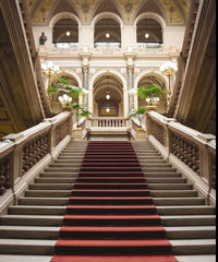 Red Carpet Golden Palace Castle Studio Backdrop N11171