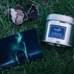 Nordlys Duftlys - Begamot , Labdanum & Lær