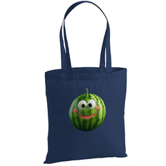 Umhängetasche Wassermelone Happy Fruits Stoffbeutel - Baumwolle-tshirt-bedrucken-myShirtStore