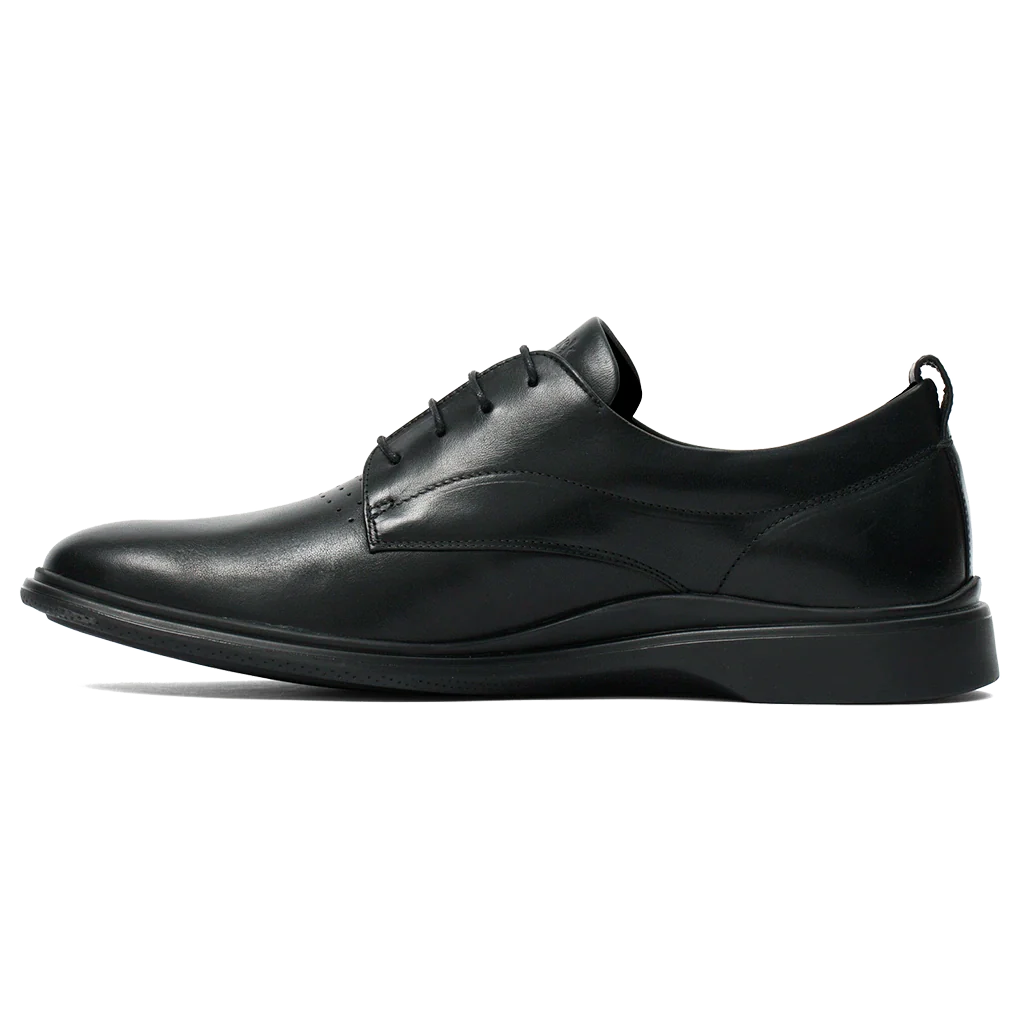 The Original Dress Shoe by Amberjack in Obsidian Black - Medial View