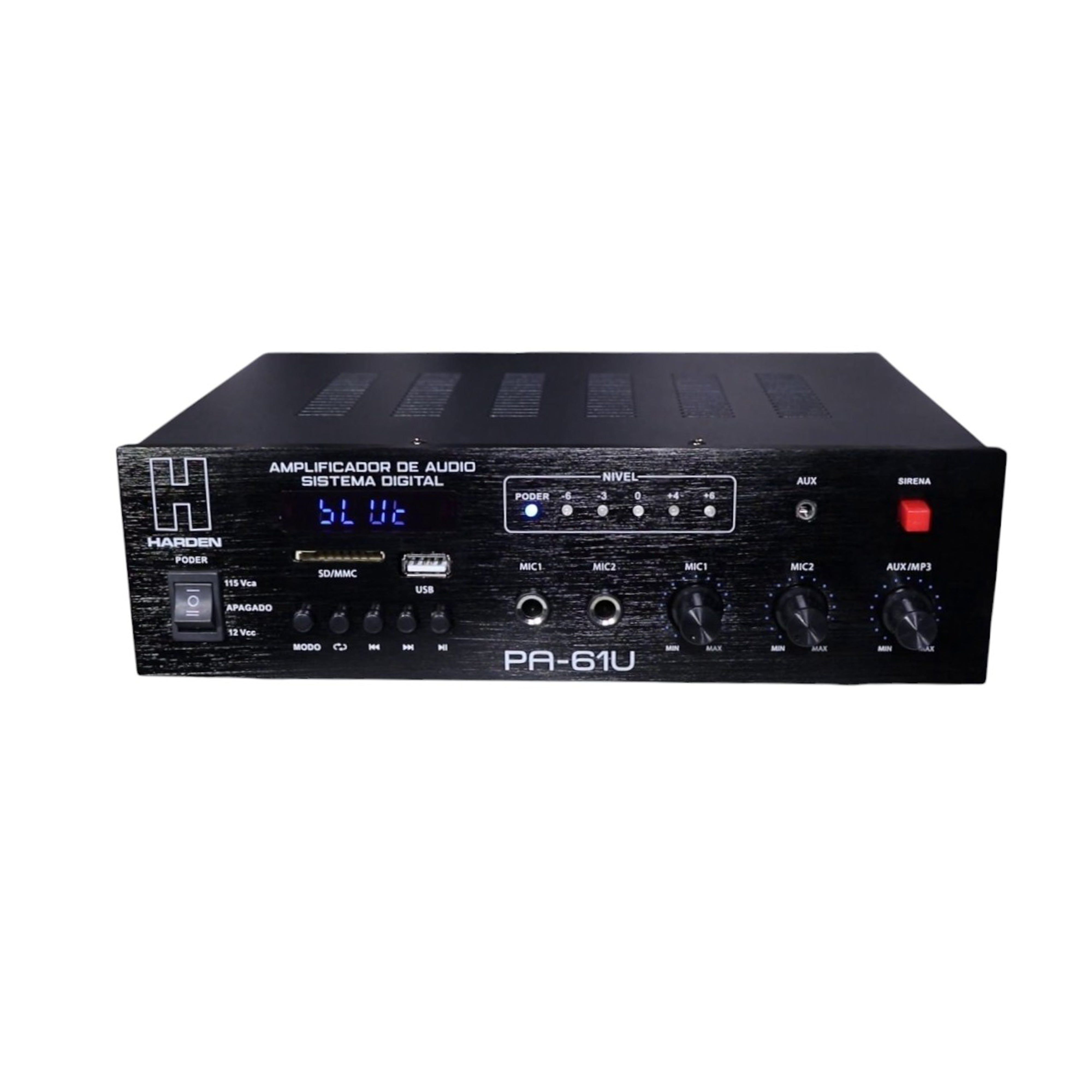 AMPLIFICADOR PARA PUBLIDIFUSION USB/DISPLAY HARDEN PA-61U - Hergui Musical