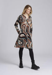 Vetono Pattern Dress