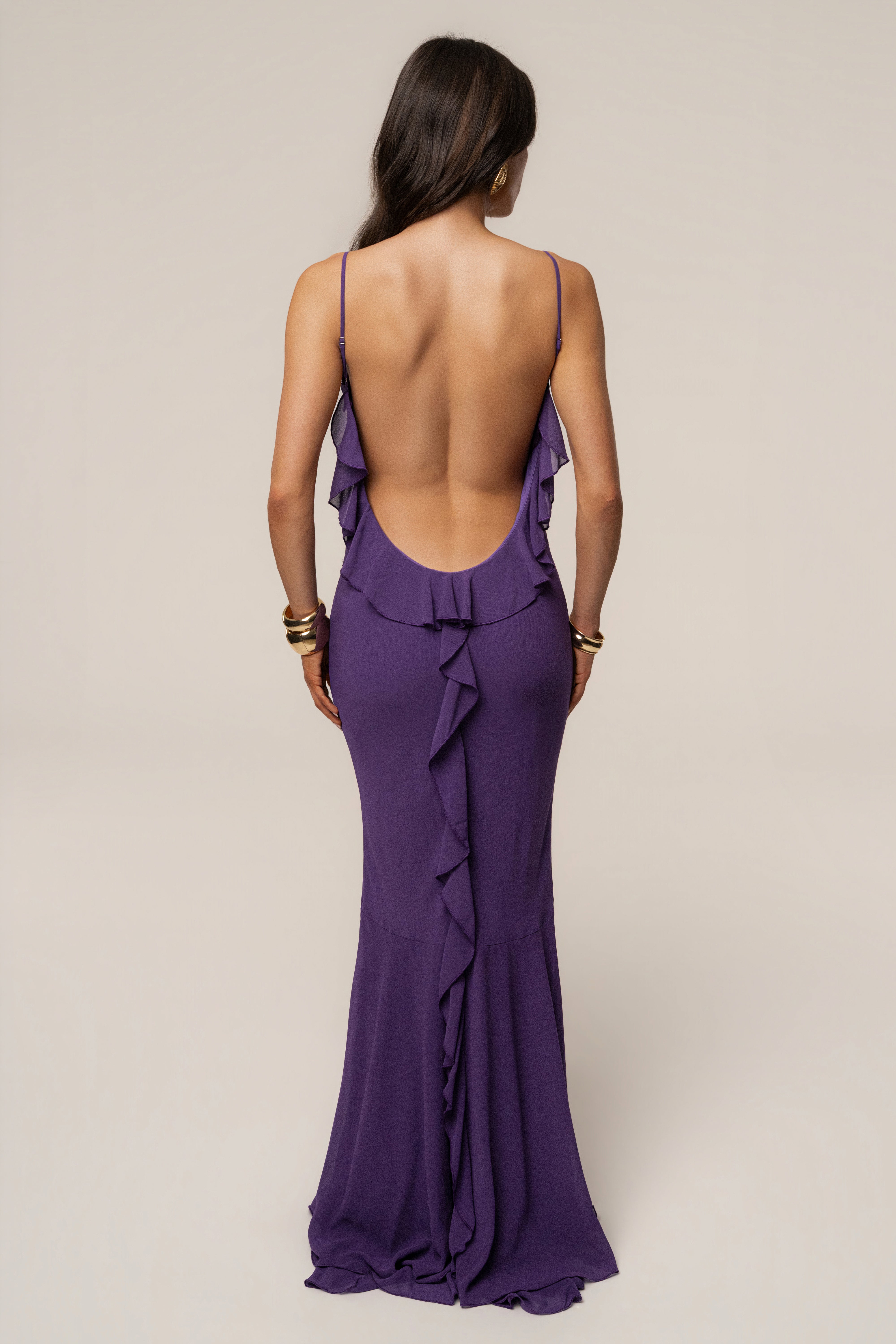 Purple Midnight Romance Maxi Dress - JLUXLABEL