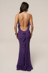 Purple Midnight Romance Maxi Dress - JLUXLABEL