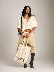 MONK & LOU - Margo Double Tie Blouse - Pale Yellow