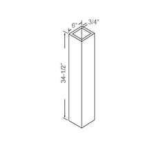 Plain square post