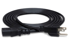 HOSA - Power Cord, Right-angle IEC C13 to NEMA 5-15P, 8 ft