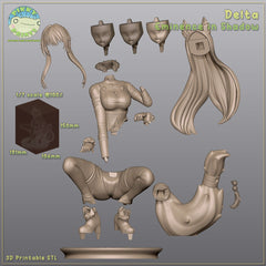 Delta - Eminence in Shadow Garage Kit Figure