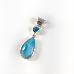 Larimar & Sterling Silver Earrings