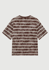 ACID STRIPES T-SHIRT RANCH BROWN