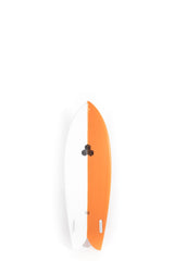 Orange and white Channel Islands Surfboard Feb's Fish size 5'5" at Pukas Surf Shop - 2