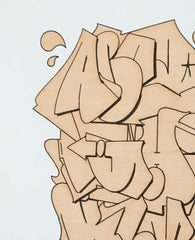 Quadro-Street-Art-Graffiti-Disegno-Soft-Alphabet-particolare