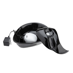 Raindrop Durable Ceramic Pet Fountain 60 oz (Black)