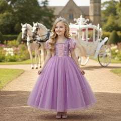 Princess Rapunzel Costume Dress - Purple