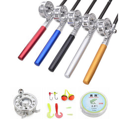 Mini Pen Fly Fishing Rod Portable Pocket Aluminum Alloy Fishing Rod - GhillieSuitShop