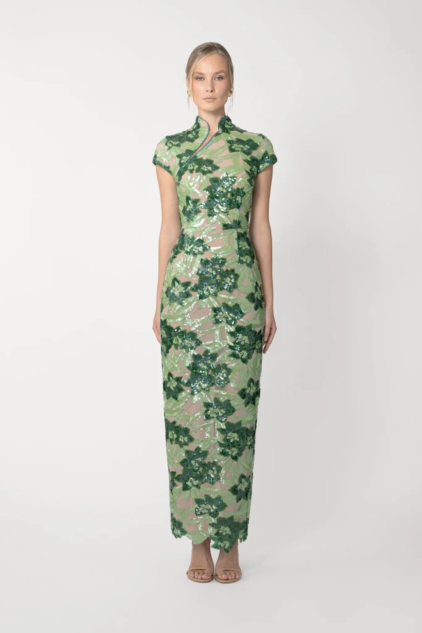 SAU LEE | Seraphine Embellished Dress | Seraphine Embellished Dress - Green Multi / 00