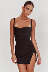 Won't Bite Backless Mini Dress Black by Selfie Leslie