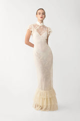 SAU LEE | Ramona Lace Dress | Ramona Lace Dress - Ivory / 00