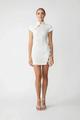 SAU LEE | Iris Mini Dress | Iris Mini Dress - White / 00