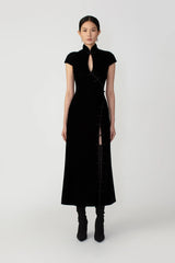 SAU LEE | Vanessa Midi Dress | Vanessa Midi Dress - Black / 00