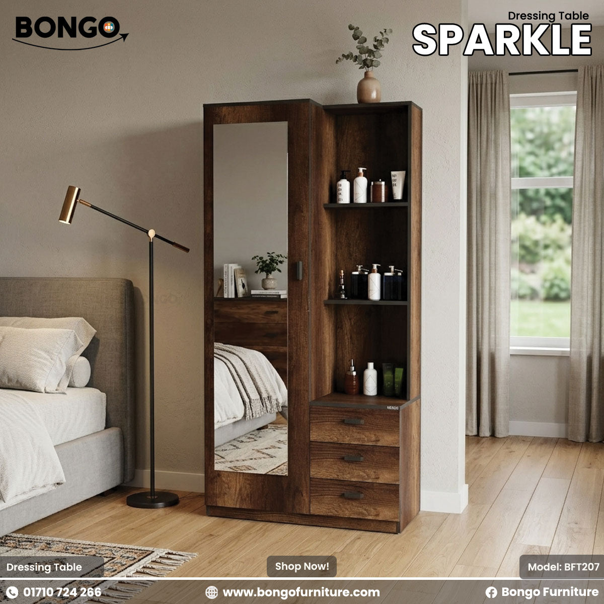 Sparkle Dressing Table - BFT207
