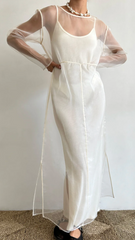 Organza Long Sleeve Dress