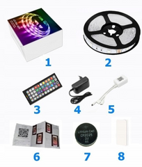 Taśma LED RGB ZESTAW 5050 Bluetooth APLIKACJA MOBILNA