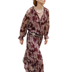 Zara Bohemian Paisley Maxi Dress, XS