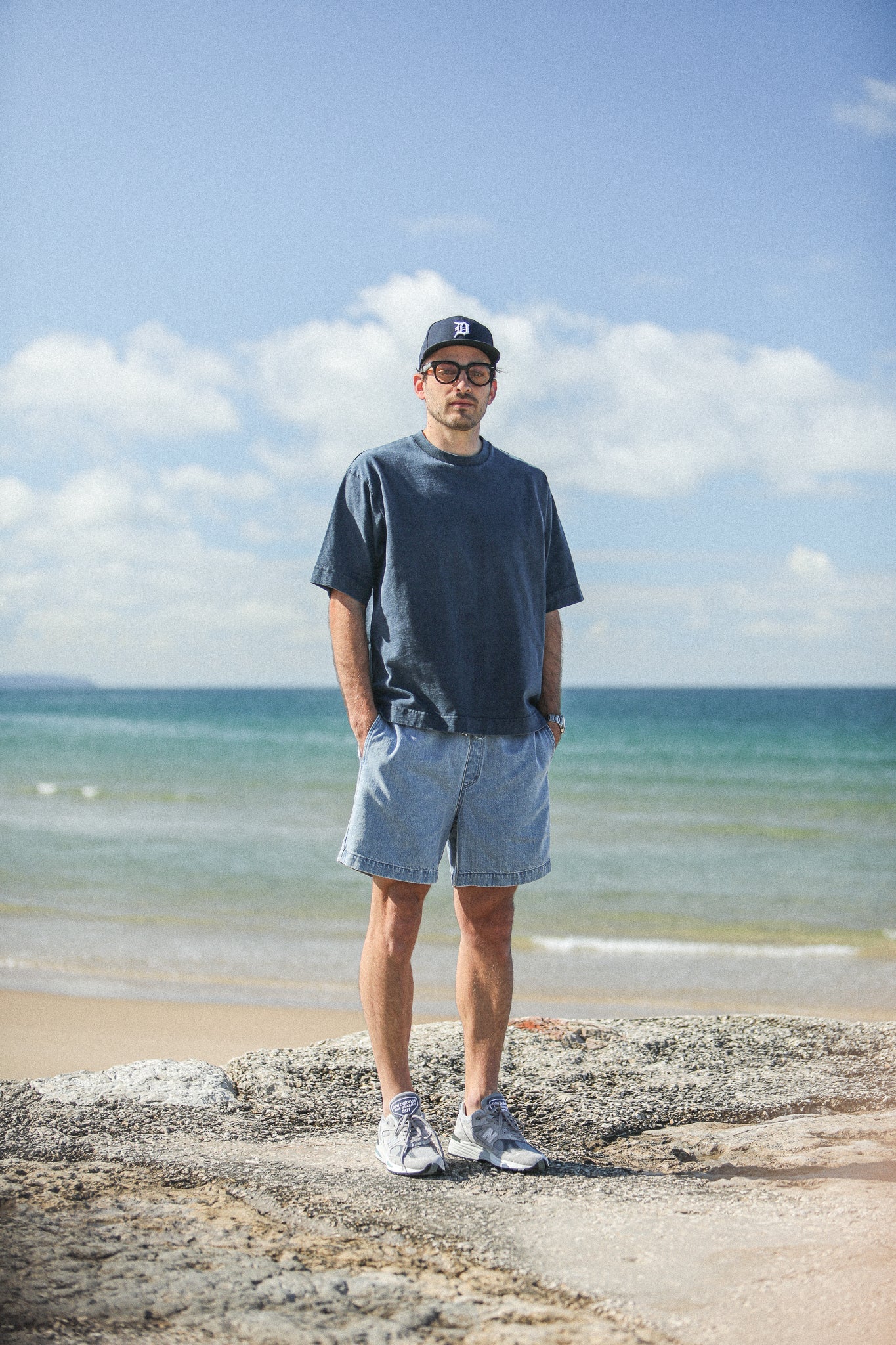 Beach Short Denim Japonais Bleach