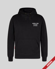 Midnight Black Hoodie - uden lynlås