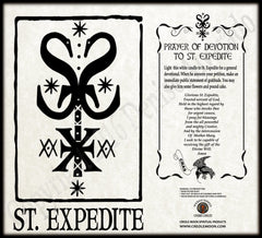 St. Expedite Ritual Symbol Candle