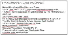 Double Swing Door Entrance Assembly