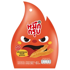 Kjøp Sunsu "Muek Groob" Konjac Snack with Original Mala Flavor 6-sachets, 50g på nett - Fodda.no Asiatiske nettbutikk