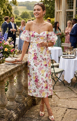 Talulah Floral Tea Time Midi Dress